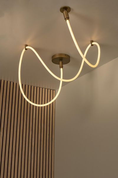 Lucide JANDERIN - Flush ceiling light - LED Dim. - CCT - 1x36W 2200K/3300K - Champagne Color - Vibes